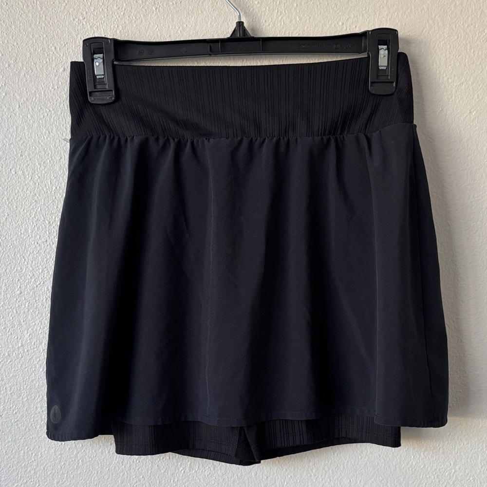 NWOT SmartWool Women's Active Lined Skirt black size XS preppy with shorts - Picture 3 of 8